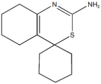 2-amino-5,6,7,8-tetrahydrospiro[4H-3,1-benzothiazine-4,1'-cyclohexane] 结构式