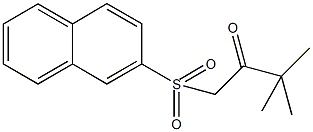 3,3-dimethyl-1-(2-naphthylsulfonyl)-2-butanone 结构式