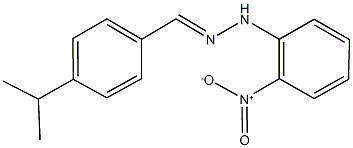 4-isopropylbenzaldehyde {2-nitrophenyl}hydrazone 结构式