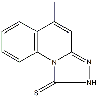 5-methyl[1,2,4]triazolo[4,3-a]quinoline-1(2H)-thione 结构式