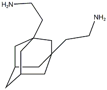 2-[3-(2-aminoethyl)-1-adamantyl]ethylamine 结构式