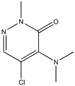 5-chloro-4-(dimethylamino)-2-methyl-3(2H)-pyridazinone 结构式