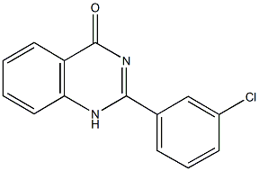 2-(3-chlorophenyl)-4(1H)-quinazolinone 结构式