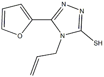 4-allyl-5-(2-furyl)-4H-1,2,4-triazol-3-yl hydrosulfide 结构式