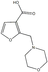 2-(morpholin-4-ylmethyl)-3-furoic acid 结构式