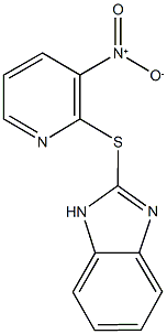 2-({3-nitro-2-pyridinyl}sulfanyl)-1H-benzimidazole 结构式