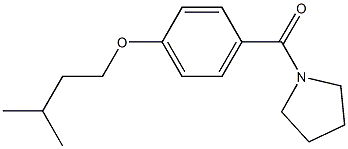 isopentyl 4-(1-pyrrolidinylcarbonyl)phenyl ether 结构式