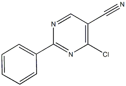 4-chloro-2-phenyl-5-pyrimidinecarbonitrile 结构式