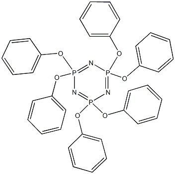 2,2,4,4,6,6-hexaphenoxy-1,3,5,2lambda~5~,4lambda~5~,6lambda~5~-triazatriphosphinine 结构式