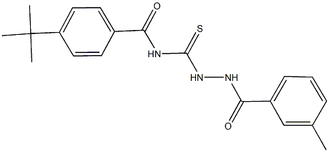 4-tert-butyl-N-{[2-(3-methylbenzoyl)hydrazino]carbothioyl}benzamide 结构式