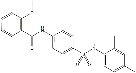 N-{4-[(2,4-dimethylanilino)sulfonyl]phenyl}-2-methoxybenzamide 结构式