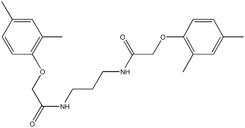 2-(2,4-dimethylphenoxy)-N-(3-{[(2,4-dimethylphenoxy)acetyl]amino}propyl)acetamide 结构式