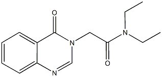 N,N-diethyl-2-(4-oxo-3(4H)-quinazolinyl)acetamide 结构式