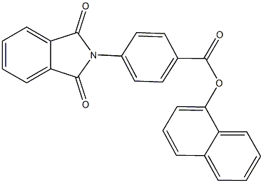 1-naphthyl 4-(1,3-dioxo-1,3-dihydro-2H-isoindol-2-yl)benzoate 结构式