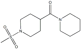 1-(methylsulfonyl)-4-(1-piperidinylcarbonyl)piperidine 结构式