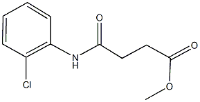 methyl 4-(2-chloroanilino)-4-oxobutanoate 结构式