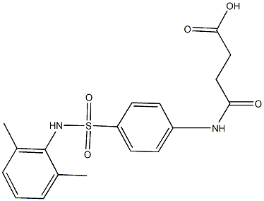 4-{4-[(2,6-dimethylanilino)sulfonyl]anilino}-4-oxobutanoic acid 结构式