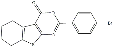 2-(4-bromophenyl)-5,6,7,8-tetrahydro-4H-[1]benzothieno[2,3-d][1,3]oxazin-4-one 结构式