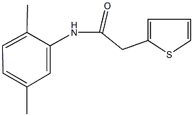 N-(2,5-dimethylphenyl)-2-thien-2-ylacetamide 结构式