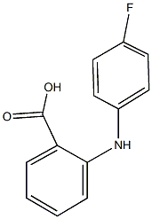 2-(4-fluoroanilino)benzoic acid 结构式