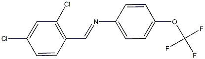 N-(2,4-dichlorobenzylidene)-N-[4-(trifluoromethoxy)phenyl]amine 结构式