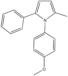 1-(4-methoxyphenyl)-2-methyl-5-phenyl-1H-pyrrole 结构式