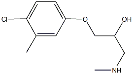 1-(4-chloro-3-methylphenoxy)-3-(methylamino)-2-propanol 结构式