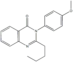 2-butyl-3-(4-methoxyphenyl)-4(3H)-quinazolinone 结构式