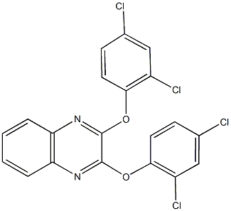 2,3-bis(2,4-dichlorophenoxy)quinoxaline 结构式