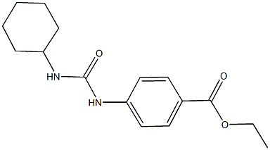 ethyl 4-{[(cyclohexylamino)carbonyl]amino}benzoate 结构式