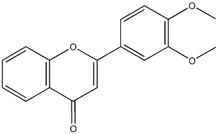 2-(3,4-dimethoxyphenyl)-4H-chromen-4-one 结构式