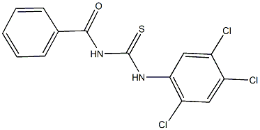 N-benzoyl-N'-(2,4,5-trichlorophenyl)thiourea 结构式