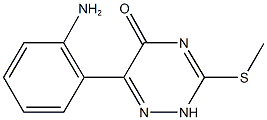 6-(2-aminophenyl)-3-(methylsulfanyl)-1,2,4-triazin-5(4H)-one 结构式