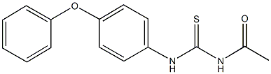 N-acetyl-N'-(4-phenoxyphenyl)thiourea 结构式