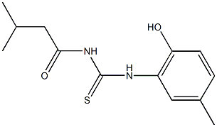 N-(2-hydroxy-5-methylphenyl)-N'-(3-methylbutanoyl)thiourea 结构式