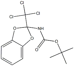 tert-butyl 2-(trichloromethyl)-1,3-benzodioxol-2-ylcarbamate 结构式