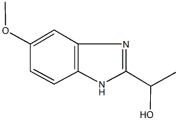 1-(5-methoxy-1H-benzimidazol-2-yl)ethanol 结构式