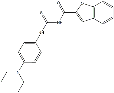 N-(1-benzofuran-2-ylcarbonyl)-N'-[4-(diethylamino)phenyl]thiourea 结构式