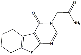 2-(4-oxo-5,6,7,8-tetrahydro[1]benzothieno[2,3-d]pyrimidin-3(4H)-yl)acetamide 结构式