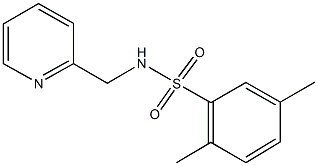 2,5-dimethyl-N-(2-pyridinylmethyl)benzenesulfonamide 结构式