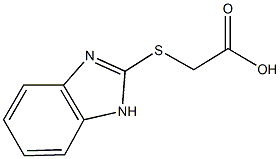 (1H-benzimidazol-2-ylsulfanyl)acetic acid 结构式