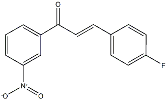 3-(4-fluorophenyl)-1-{3-nitrophenyl}-2-propen-1-one 结构式