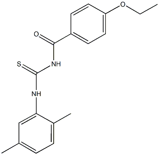 N-(2,5-dimethylphenyl)-N'-(4-ethoxybenzoyl)thiourea 结构式