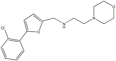 N-{[5-(2-chlorophenyl)-2-furyl]methyl}-N-[2-(4-morpholinyl)ethyl]amine 结构式