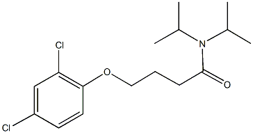 4-(2,4-dichlorophenoxy)-N,N-diisopropylbutanamide 结构式