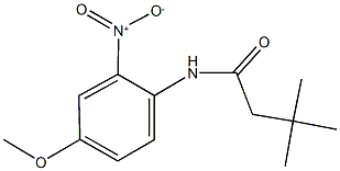 N-{2-nitro-4-methoxyphenyl}-3,3-dimethylbutanamide 结构式