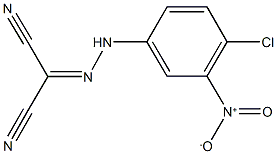 2-({4-chloro-3-nitrophenyl}hydrazono)malononitrile 结构式