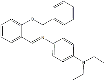 N-[2-(benzyloxy)benzylidene]-N-[4-(diethylamino)phenyl]amine 结构式