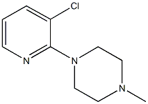 1-(3-chloro-2-pyridinyl)-4-methylpiperazine 结构式