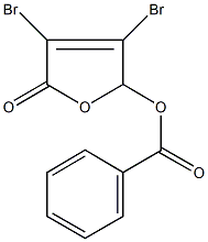 3,4-dibromo-5-oxo-2,5-dihydro-2-furanyl benzoate 结构式